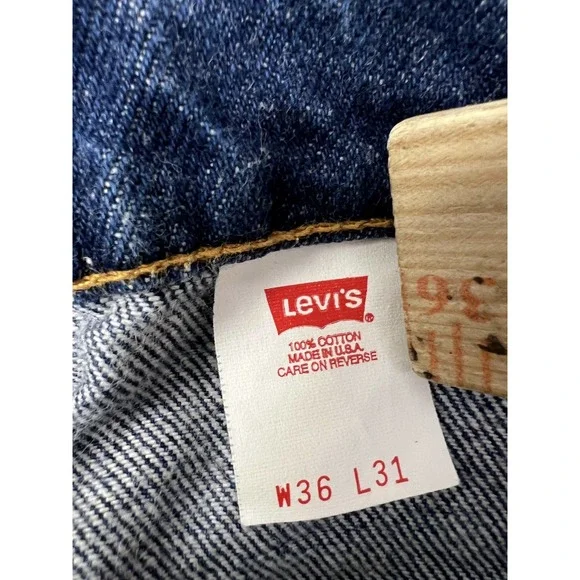 Vintage 94 Levis 517 Bootcut Dark Wash Orange Tab Jeans Men W36 L31 NWOT Look Nw